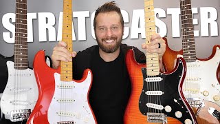 ULTIMATE Stratocaster Comparison  From Squier Affinity to Fender Custom Shop [upl. by Mora]