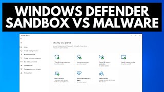 Windows Defender Sandbox Test vs Malware [upl. by Maximo]