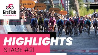 Giro dItalia 2024  Stage 21 Highlights [upl. by Ednutabab468]