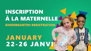 Inscription à la maternelle du 22 au 26 janvier 2024 [upl. by Sliwa521]