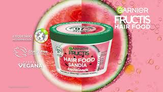 Garnier Fructis Hair Food nutre y repara el pelo con el poder de la fruta [upl. by Stig370]