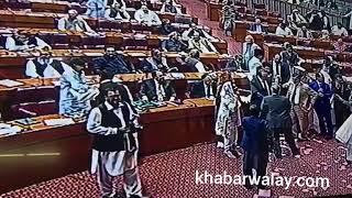 Murad Saeed And Abid Sher Ali Fighting In Budget 2018 Session  Khabarwalay [upl. by Noirb]