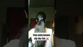 try this banana clip hairstyles hackhairstyleshortvideohackviral [upl. by Dollie510]