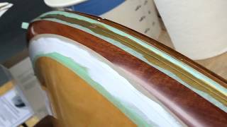 Cat Boat Half Hull by Malcolm M Crosby Part 17 Boot Top and Cove Stripe [upl. by Wyler7]