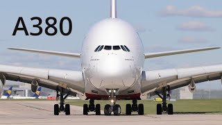 Airbus A380 perfect crosswind takeoff [upl. by Izzy716]