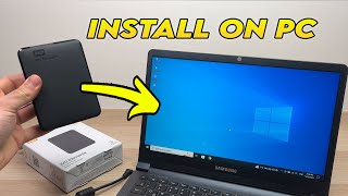 WD Elements Hard Drive How to install on PC Windows Computer Full Setup [upl. by Yelehsa]