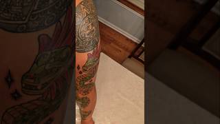 The Feather Serpent The Temple of Kukulcan amp the Timeless Aztec Calendar Sleeve Tattoo on Left Arm [upl. by Arnulfo]