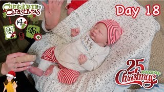 Reborn Countdown to Christmas Changing Baby Holden  Day 18  Kelli Maple [upl. by Mack]