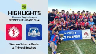 2024 Illawarra Rugby League Grand Final Highlights  Western Suburbs Devils v Thirroul Butchers [upl. by Llenil680]