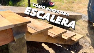 Cómo Hacer Una ESCALERA De Madera [upl. by Orenid935]