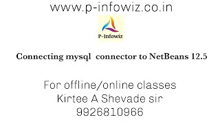 Connecting mysql connector to Netbeans 125 [upl. by Haniraz615]