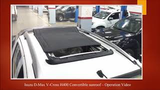 Isuzu DMax VCross with Webasto H400 Convertible Sunroof [upl. by Januarius]