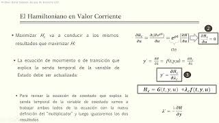 Hamiltoniano Corriente Explicado y Aplicado al Modelo de Ramsey [upl. by Brena]