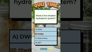 What Is the Simplest Hydroponic System hydroponicway hydroponics shorts quiz quiztime [upl. by Everett]