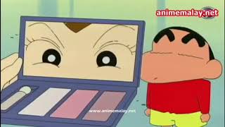 Shin Chan Malay  Keluar Menaiki Kereta Api [upl. by Redfield]