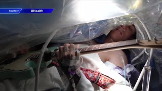 Man plays guitar while undergoing brain surgery at Sylvester Comprehensive Cancer Center [upl. by Trebla]