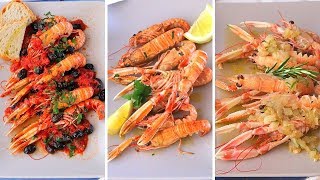 3 MODI PER CUCINARE GLI SCAMPI  facili e veloci  Lorenzo in cucina [upl. by Scheld]