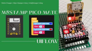 M5Stamp Pico Mate  einrichten für UIFlow [upl. by Adnuhs]