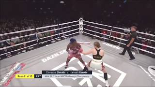 Claressa Shields vs Hannah Rankin Highlights [upl. by Nanaek]