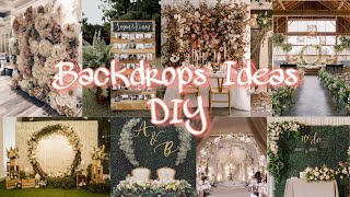 DIY BACKDROP IDEAS wedding  debut birthday anniversary [upl. by Fawna]