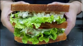 CHICKEN CLUB SANDWICH  Triple Layer [upl. by Itsym]