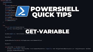 PowerShell Quick Tips  GetVariable [upl. by Ho]