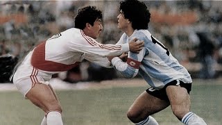 Maradona man marked by Reyna  World Cup qualifiers 1986 [upl. by Konopka]