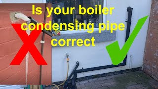 DO BOILER CONDENSATE PIPES NEED INSULATING look into BS 6798 2014 and building regs H1 to find out [upl. by Peppard]