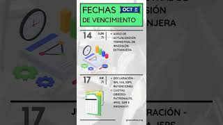 Calendario Fiscal Octubre 2024  Obligaciones Fiscales  Grupo Altea MG [upl. by Nessi]