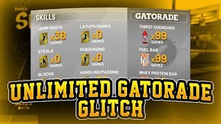 UNLIMITED GATORADE GLITCH  NEVER SPEND VC ON GATORADE EVER AGAIN  NBA 2K19 TUTORIAL [upl. by Lindon]