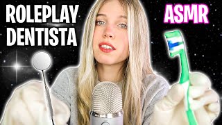 ASMR LIMPIEZA DENTAL ROLEPLAY EN ESPAÑOL SIENDO DENTISTA 🦷 [upl. by Eckart]