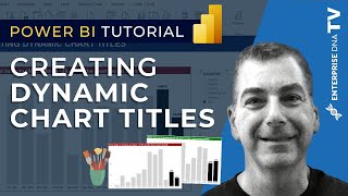 How To Create Dynamic Chart Titles In Power BI [upl. by Nomma]