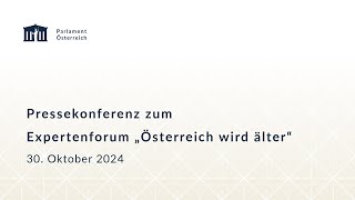 Pressekonferenz zum Expertenforum quotÖsterreich wird älterquot [upl. by Ahsotan]