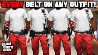 UPDATED How To Get EVERY BELT On Any Outfit Glitch In GTA 5 Online 169 No Transfer Glitch [upl. by Ulane]