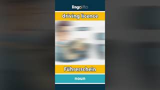 🇬🇧🇩🇪 driving licence  Führerschein  learn English  Lernen wir Englisch [upl. by Aisyat]