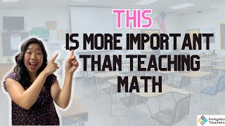 This ONE thing is more important than teaching Math [upl. by Liartnod]