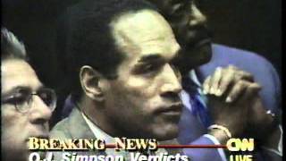 OJ Simpson Verdict  FULL CNN [upl. by Nidroj]