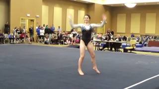 Delanie Harkness Twistars L10 Floor  2017 JPAC Midwest Showdown [upl. by Ayotol]