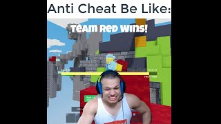 New Anti Cheat Be Like  Roblox Bedwars Shorts [upl. by Sixel]