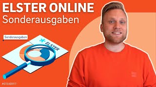 Sonderausgaben in ELSTER online  ELSTER online Tutorial zur Steuererklärung 2022 [upl. by Angelique]