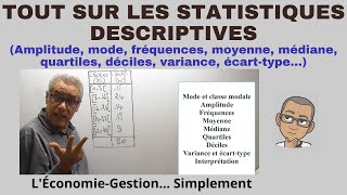 TOUT SUR LES STATISTIQUES DESCRIPTIVES Simplement [upl. by Onaicul]