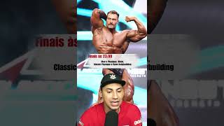 Cronograma mr Olympia 2024 academia mundomaromba shape cbum ramondino mrolympia [upl. by Agnot]