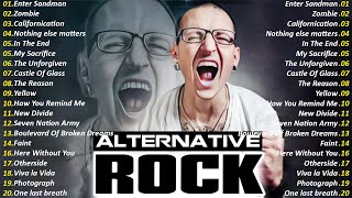 Top 100 Alternative Rock Songs of the 90s 2000s Linkin ParkColdplay Nirvana Green DayCreed05 [upl. by Fabrianna]