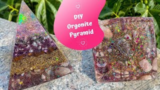 DIY Orgonite Pyramid  How to make your own Orgonite Pyramid [upl. by Ymmat]