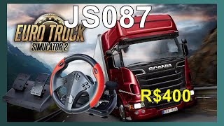 VOLANTE MULTILASER JS087  Barato mas compensa  Teste no Euro Truck 2 [upl. by Sumetra]