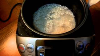 Cooking Rice in a Zojirushi NSTSQ10 Rice Cooker UK Candy [upl. by Low]