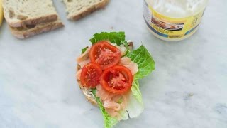 Smoked Salmon Sandwich Recipe [upl. by Rotkiv375]