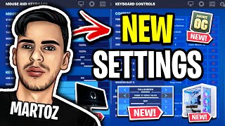 Martozs NEW Settings in Fortnite Season OG BEST STRETCH RES [upl. by Hoppe]