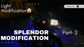 SPLENDOR MODIFICATION VLOG ❤️😱 Part2 👍 splendor splendormodified modified modification [upl. by Barn]