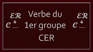 Conjugaison des verbes en ER  Partie 3 [upl. by Noevad]